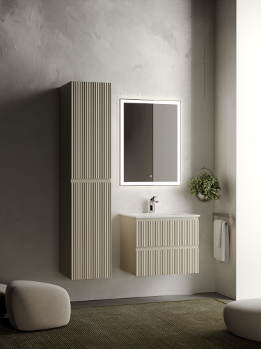 Тумба под раковину Sancos SNOB R SNR60CE 59х45х50 подвесная цвет бежевый - фото 3